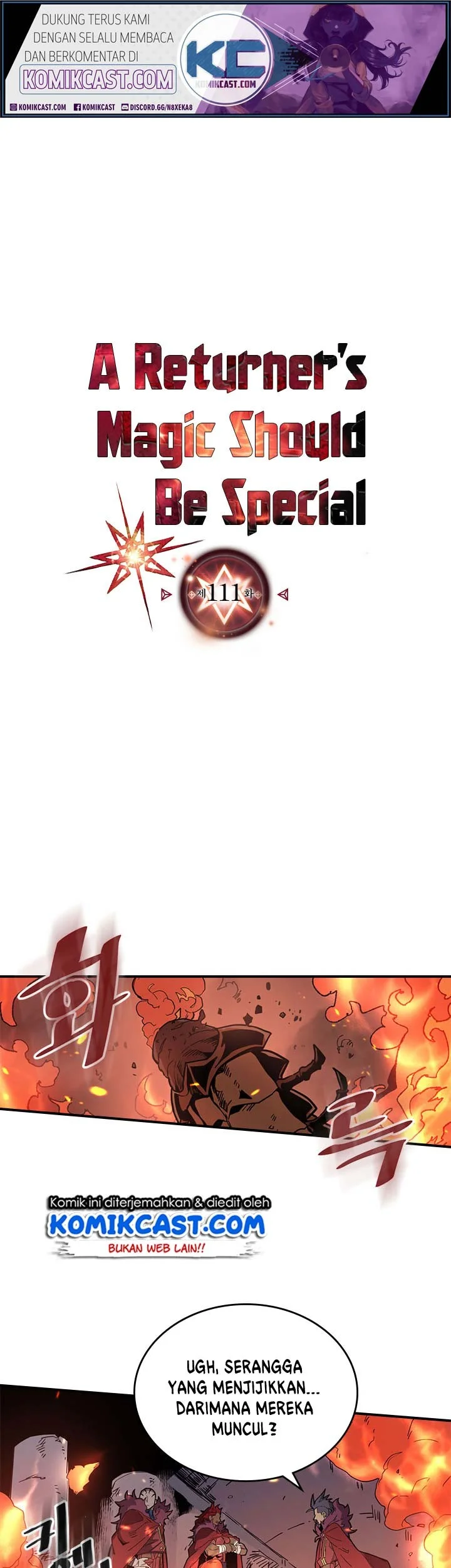 Manhwa A Returner's Magic Should Be Special Chapter 111 gambar nomor 2