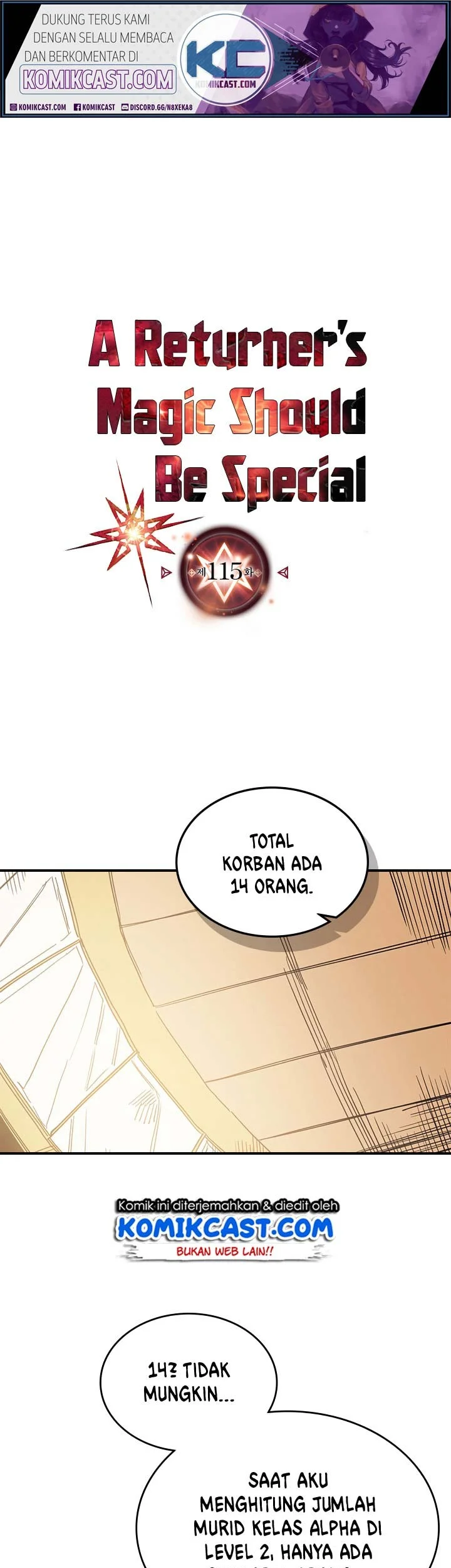 Manhwa A Returner's Magic Should Be Special Chapter 115 gambar nomor 2