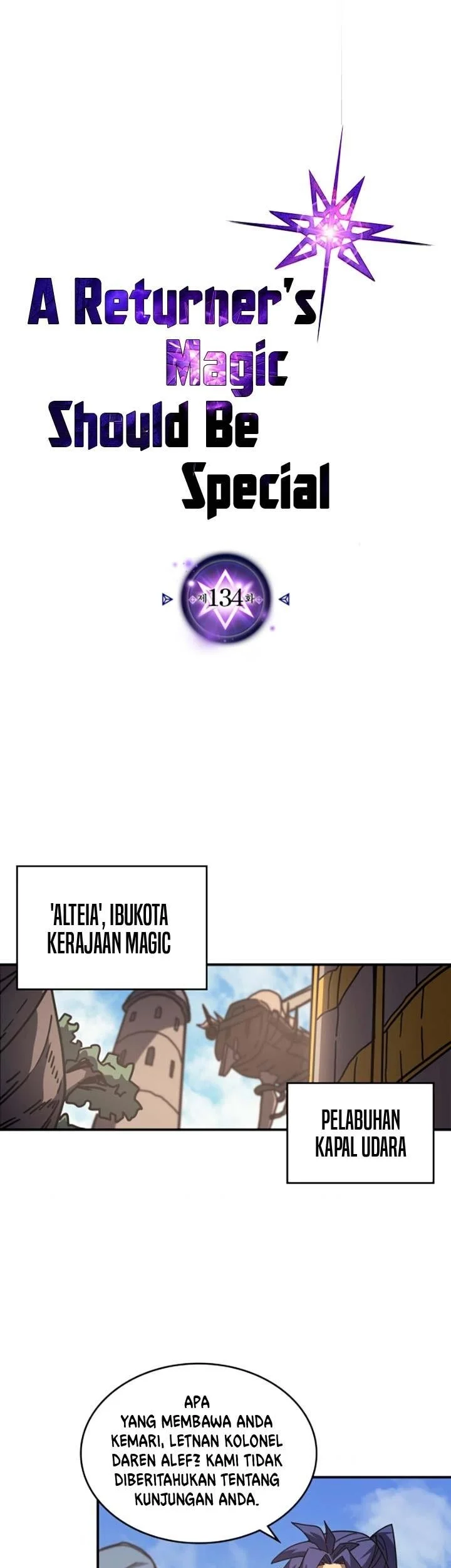 Komik A Returner's Magic Should Be Special Chapter 134 gambar nomor 1