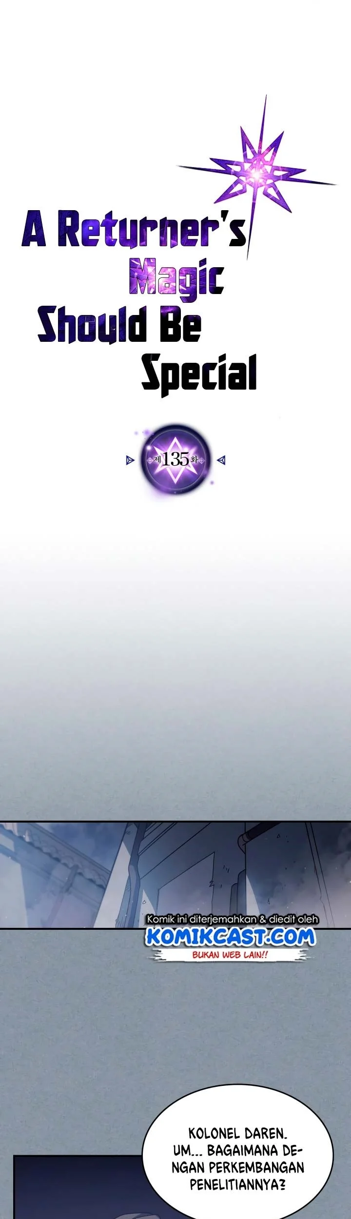 Komik A Returner's Magic Should Be Special Chapter 135 gambar nomor 1