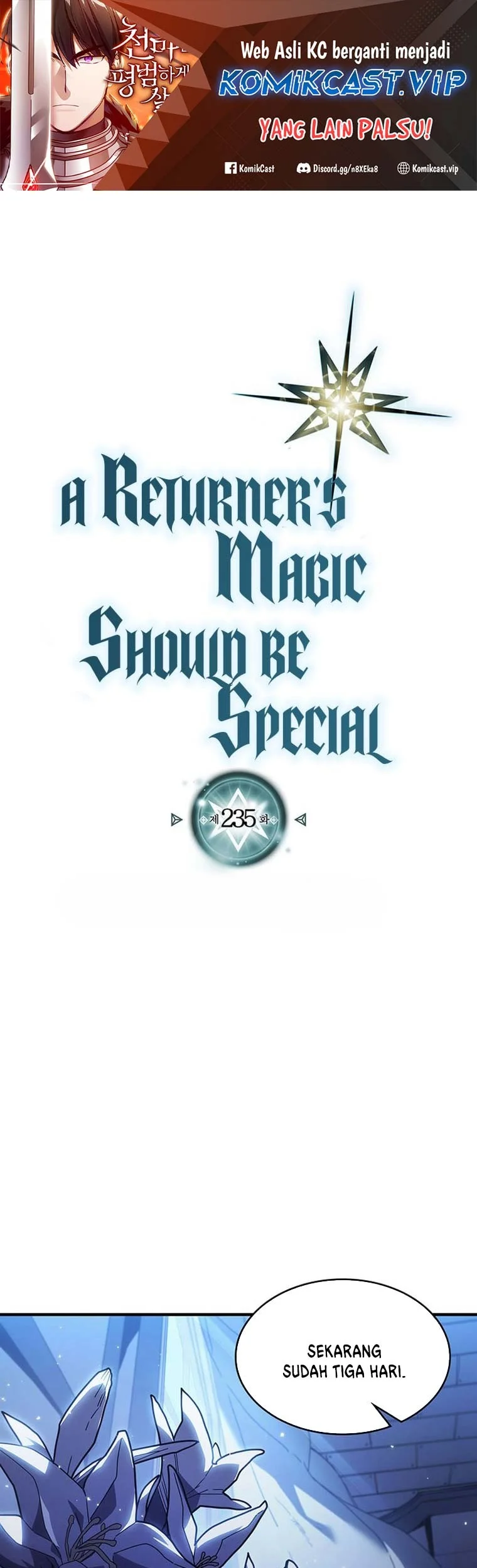 Komik A Returner's Magic Should Be Special Chapter 235 gambar nomor 1