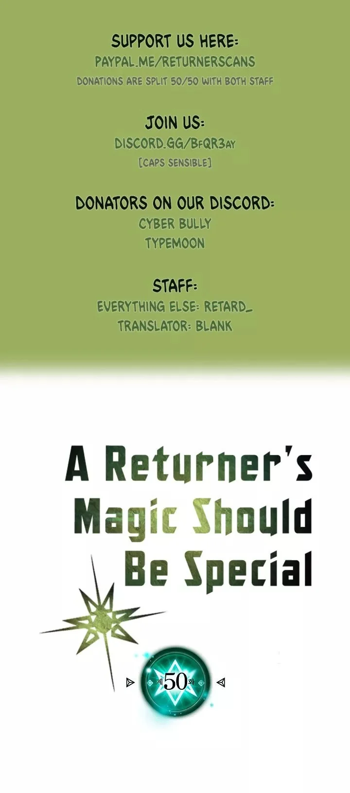Manhwa A Returner's Magic Should Be Special Chapter 50 gambar nomor 2