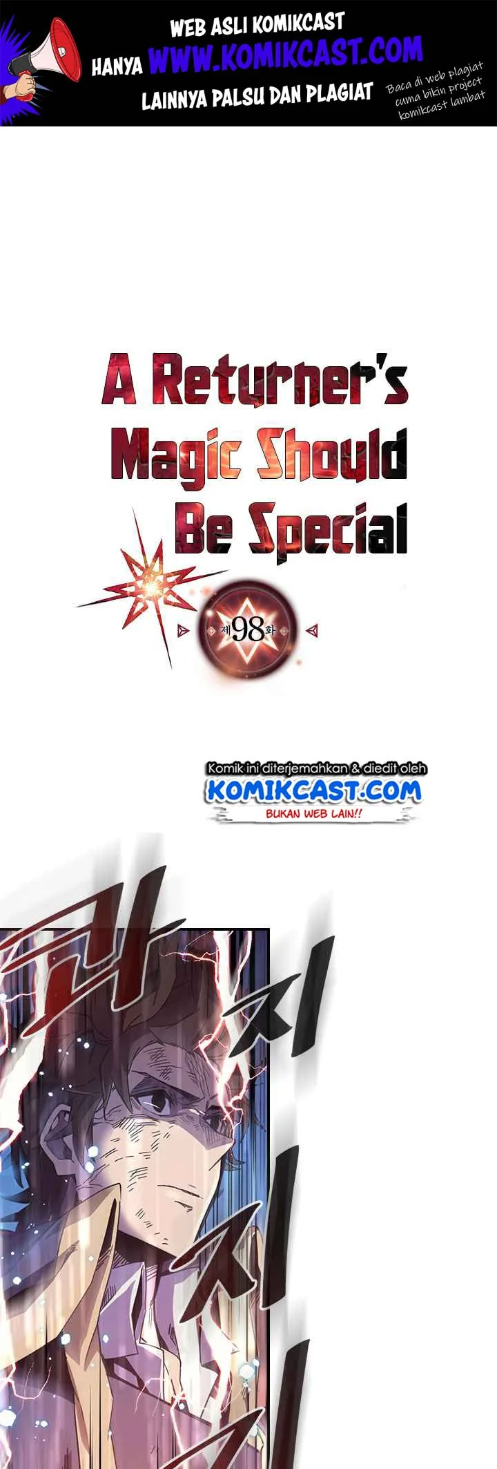 Manhwa A Returner's Magic Should Be Special Chapter 98 gambar nomor 2