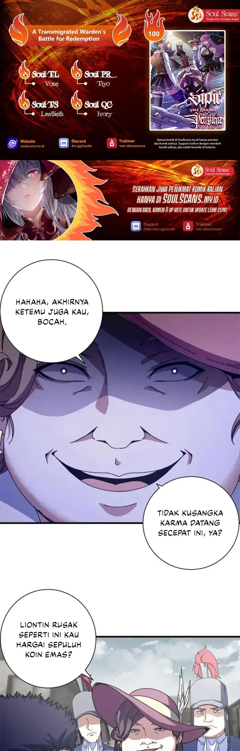 Komik A Transmigrated Warden’s Battle for Redemption Chapter 100 gambar nomor 1