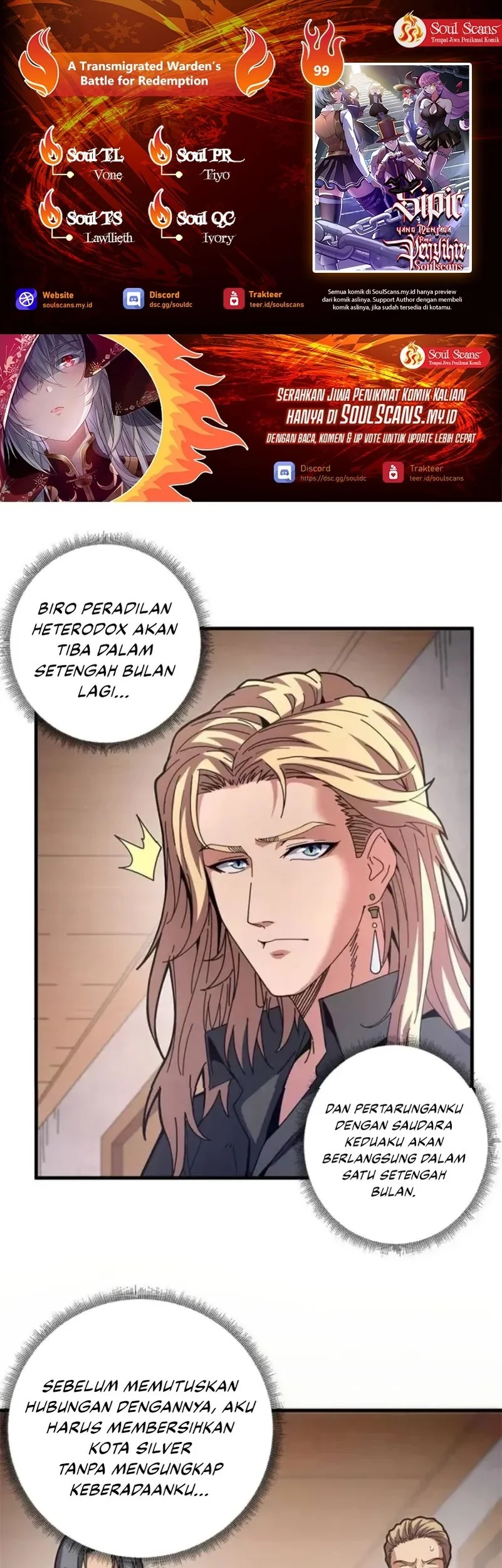 Komik A Transmigrated Warden’s Battle for Redemption Chapter 99 gambar nomor 1