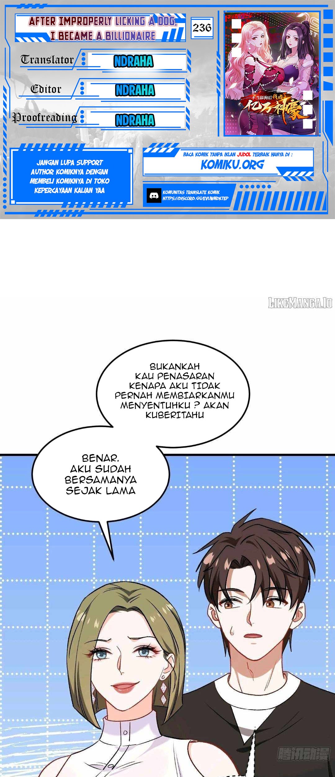 Komik After Improperly Licking a Dog, I Became a Billionaire Chapter 236 gambar nomor 1