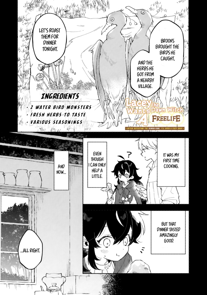 Manga Akatsuki no Majo Reishi wa Jiyu ni Ikitai Mao Tobatsu o Oeta Node, Nonbiri o Mise o Hirakimasu Chapter 8 gambar nomor 2