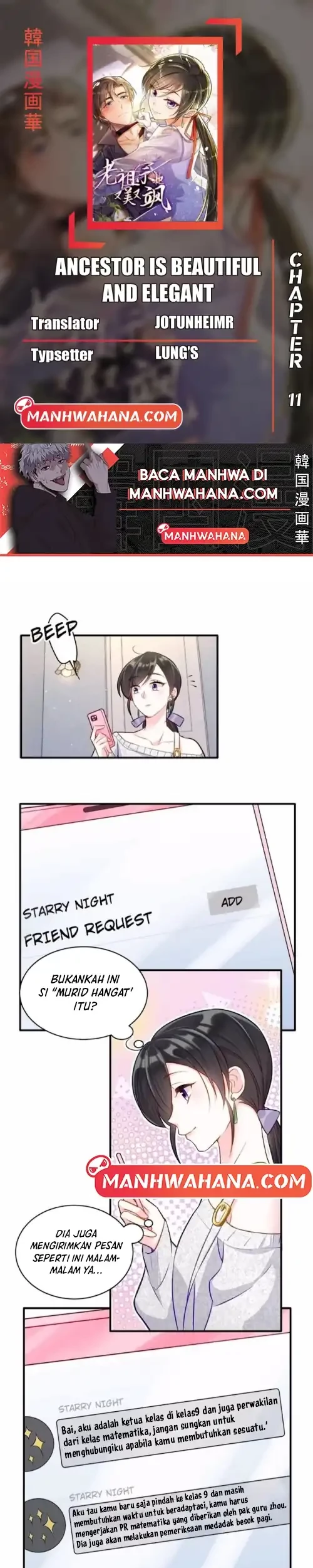 Komik Ancestor is beautiful and elegant Chapter 11 gambar nomor 1