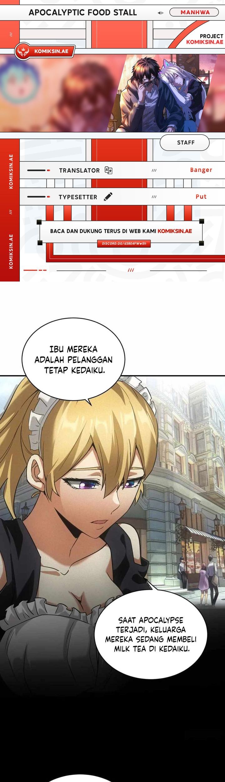 Komik Apocalyptic Food stall Chapter 8 gambar nomor 1