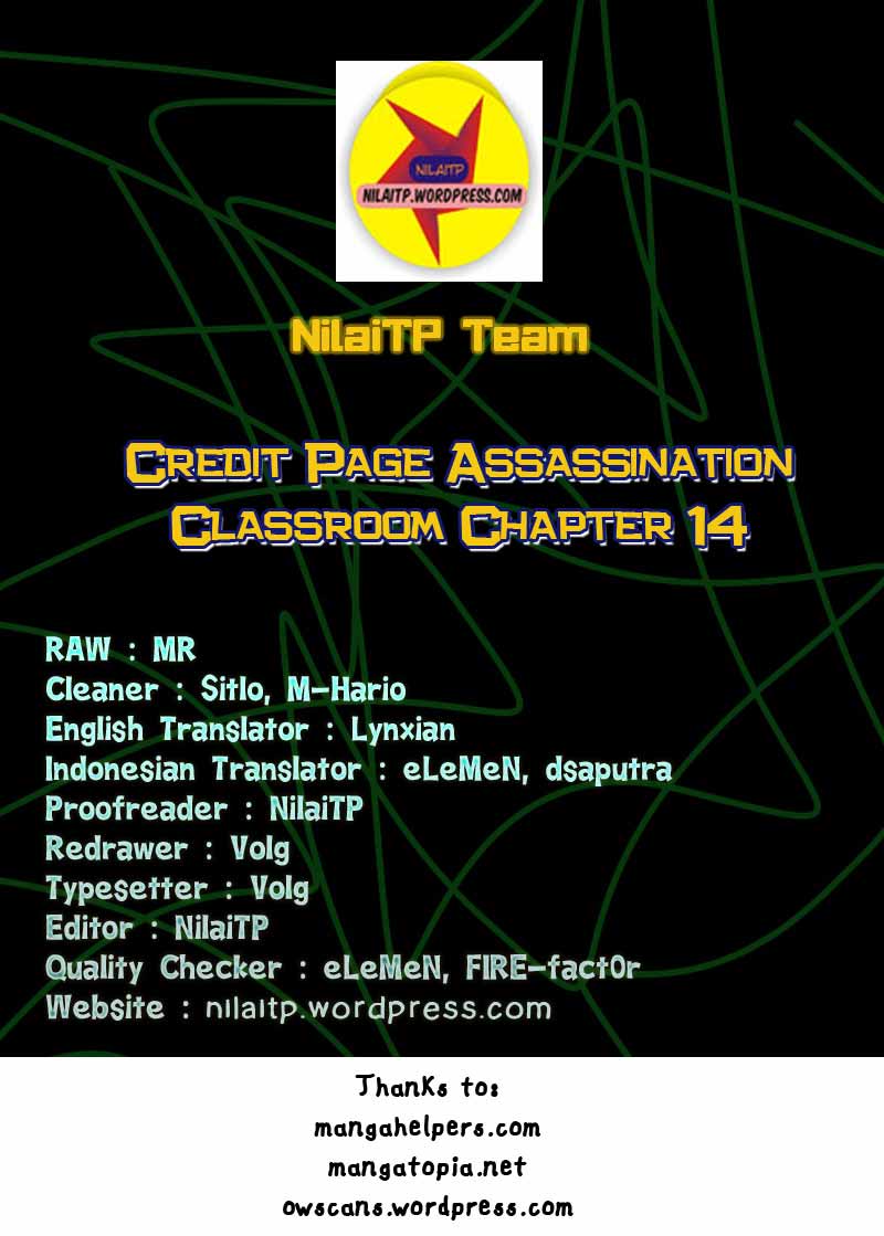 Komik Assassination Classroom Chapter 14 gambar nomor 1
