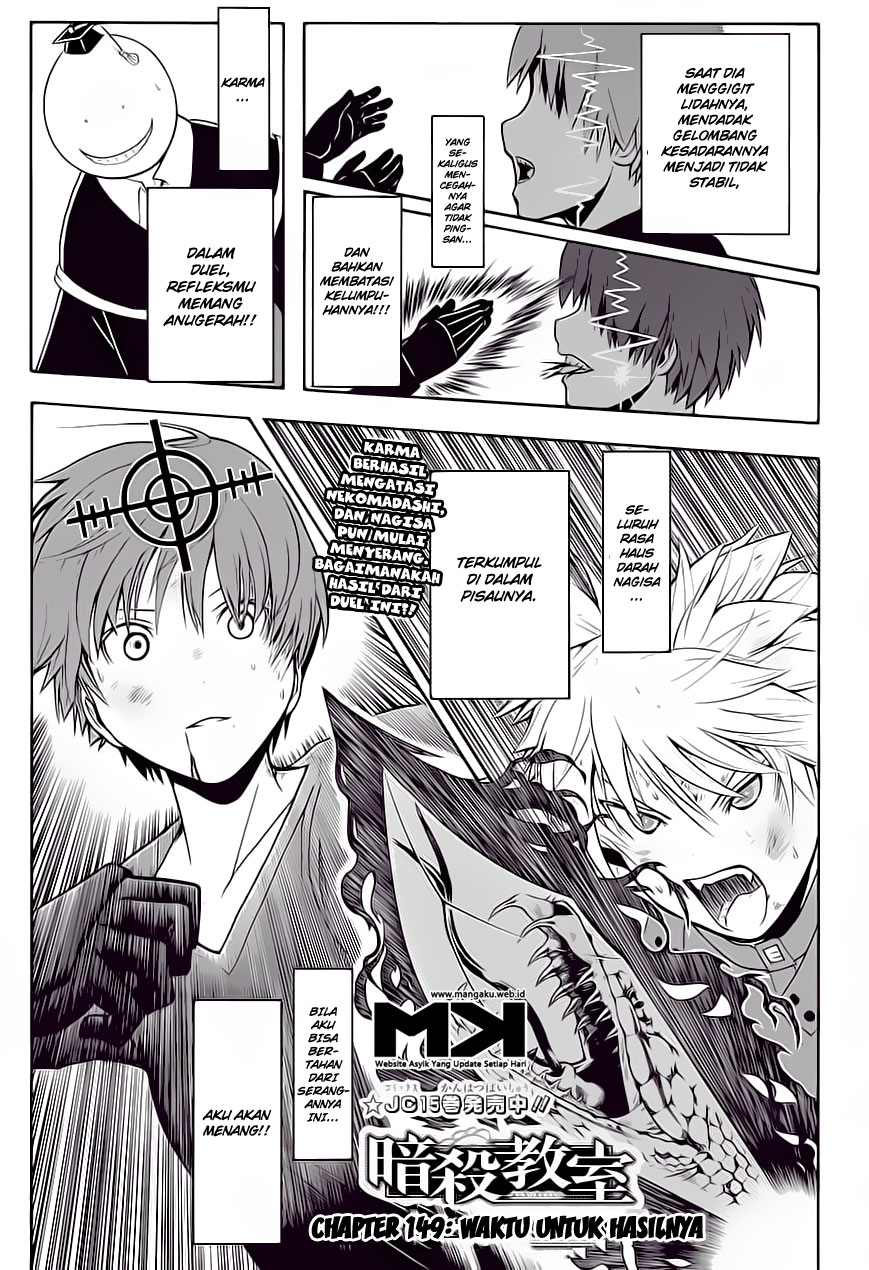 Manga Assassination Classroom Chapter 149 gambar nomor 2
