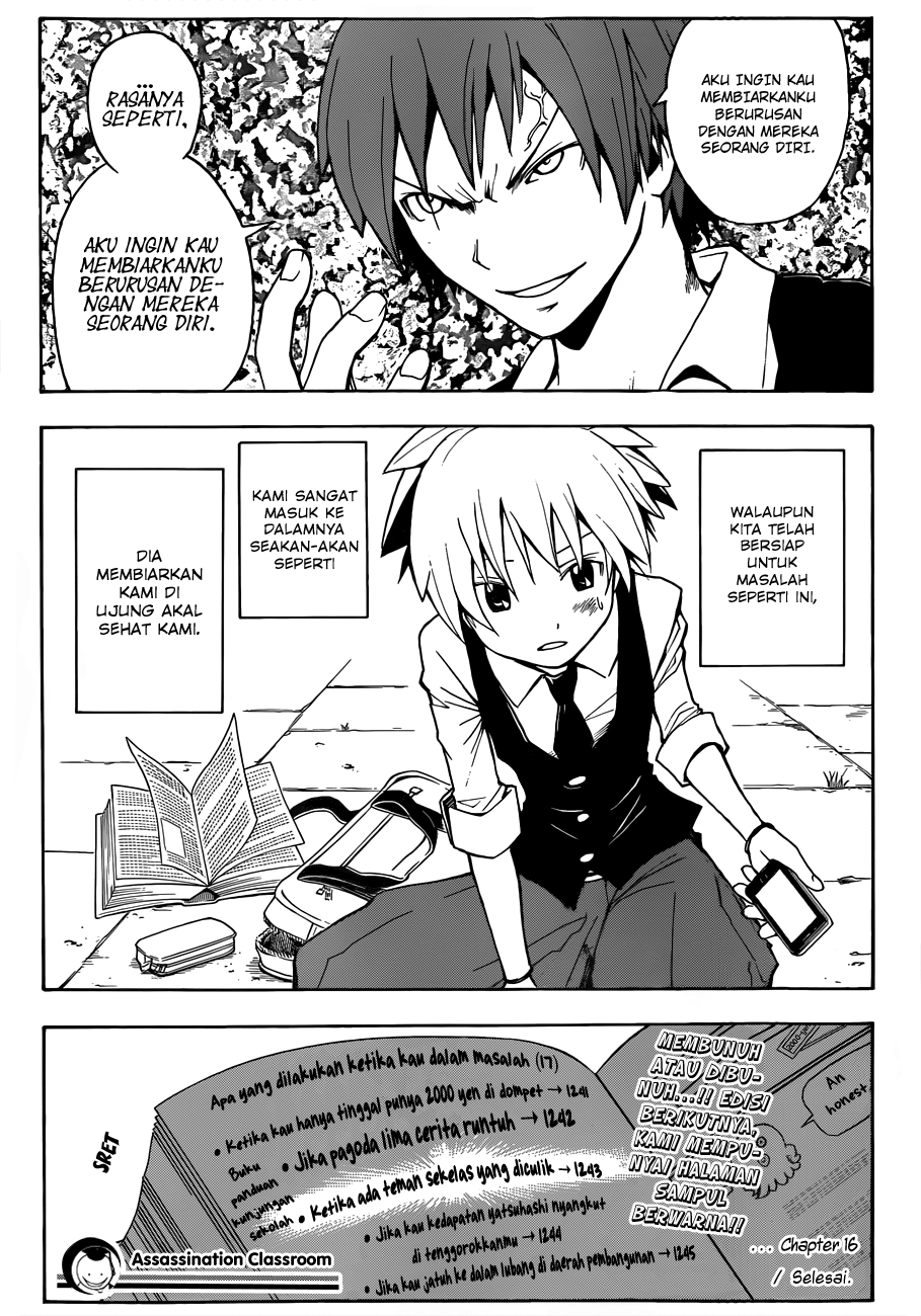 Assassination Classroom Chapter 16 Gambar 20