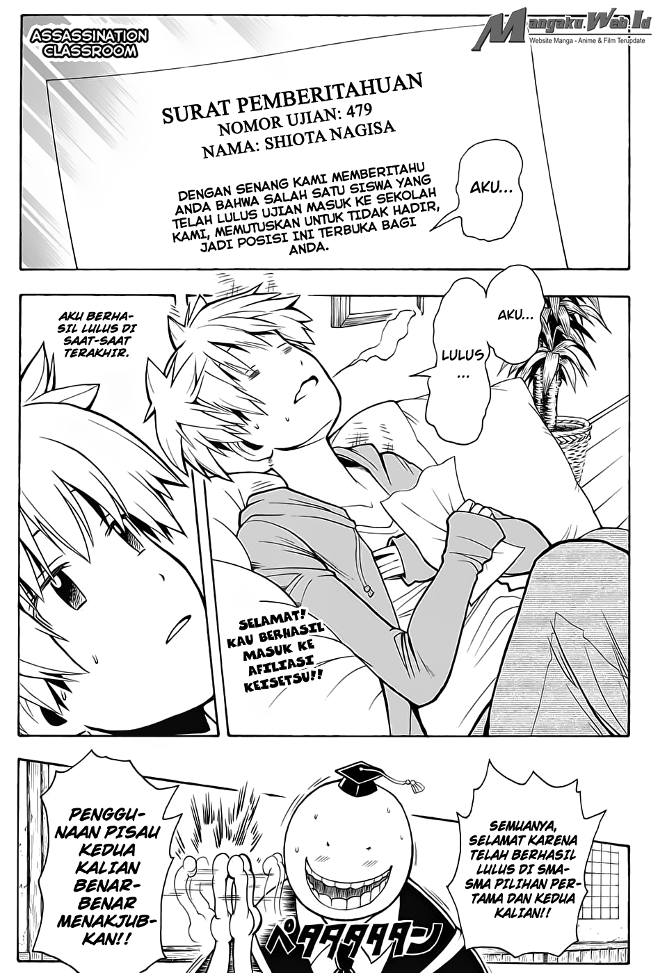 Komik Assassination Classroom Chapter 162 gambar nomor 1