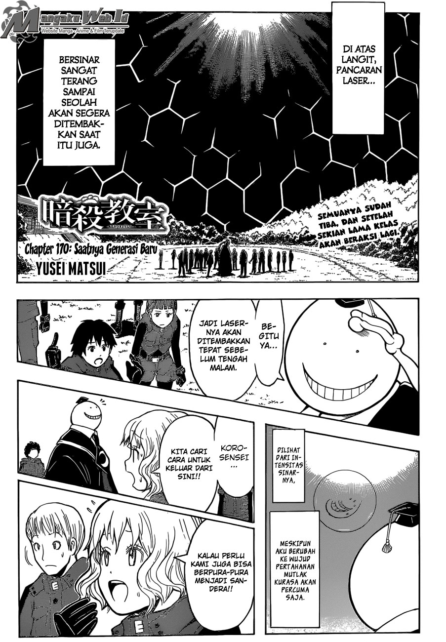 Manga Assassination Classroom Chapter 170 gambar nomor 2