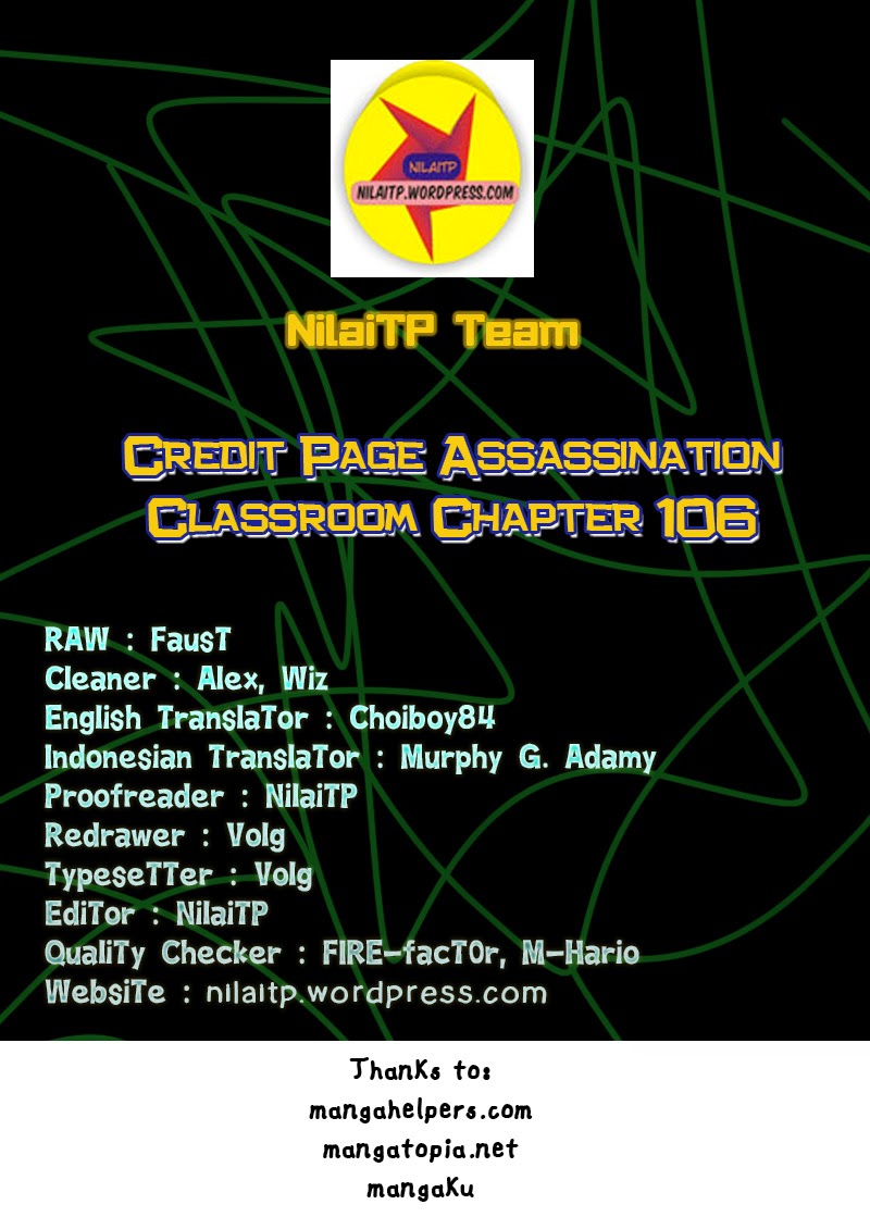 Komik Assassination Classroom Chapter 106 gambar nomor 1