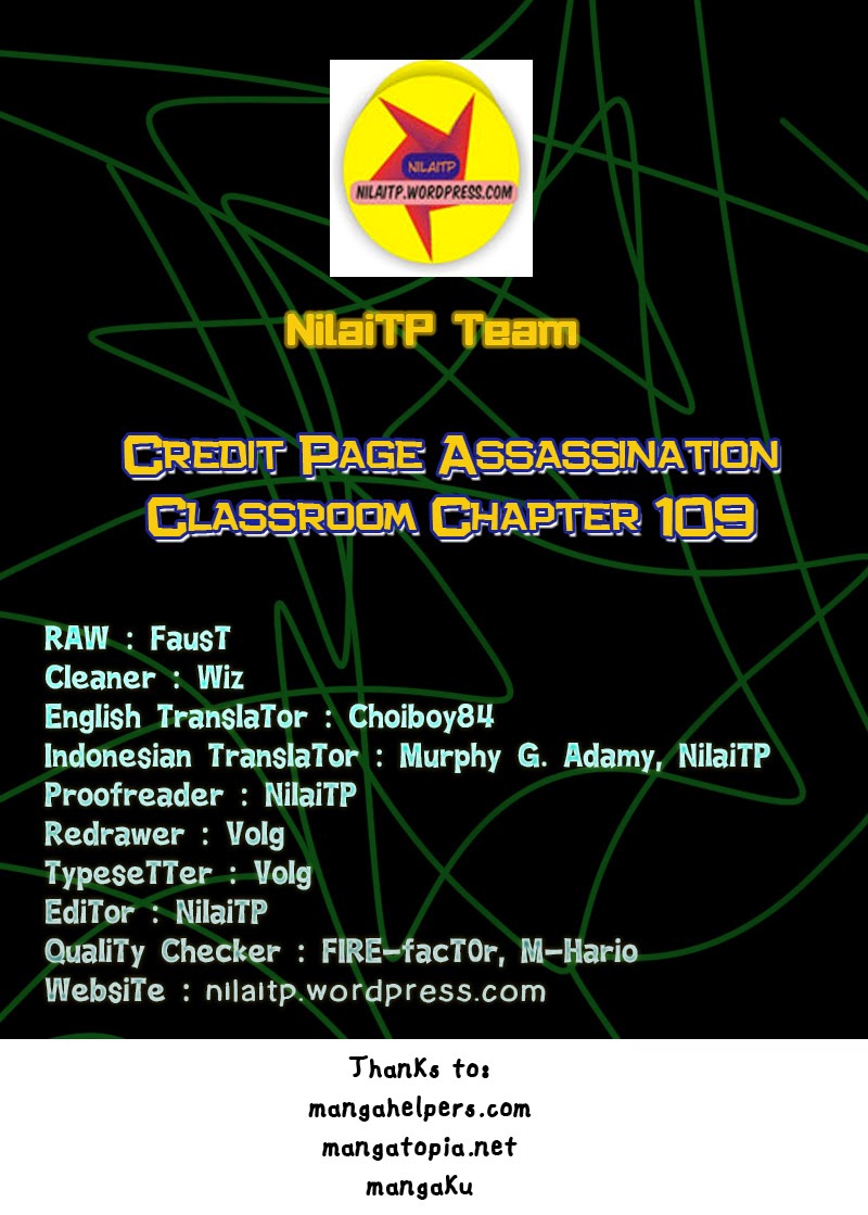 Komik Assassination Classroom Chapter 109 gambar nomor 1