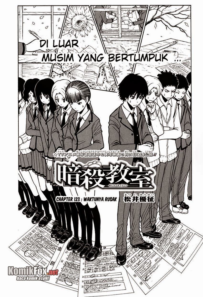 Komik Assassination Classroom Chapter 123 gambar nomor 1