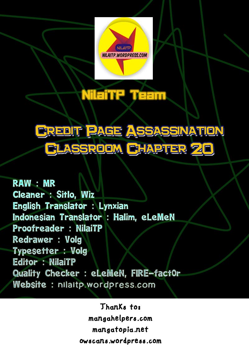 Komik Assassination Classroom Chapter 20 gambar nomor 1