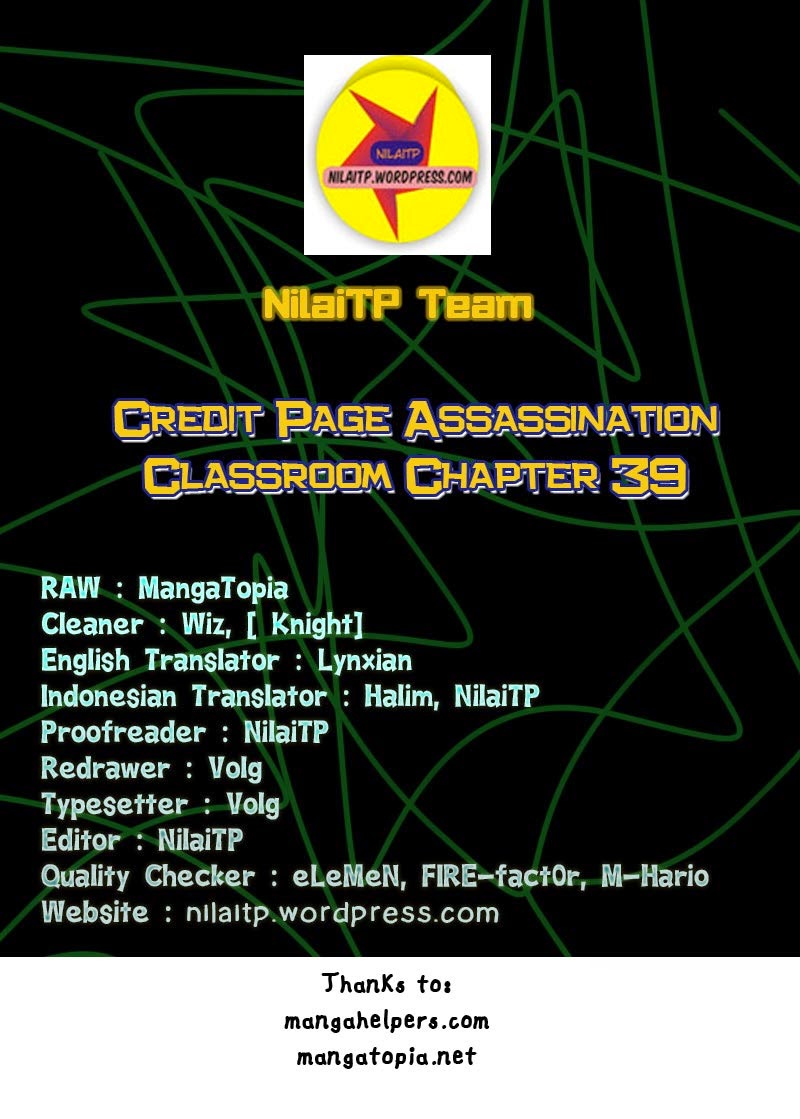 Komik Assassination Classroom Chapter 39 gambar nomor 1