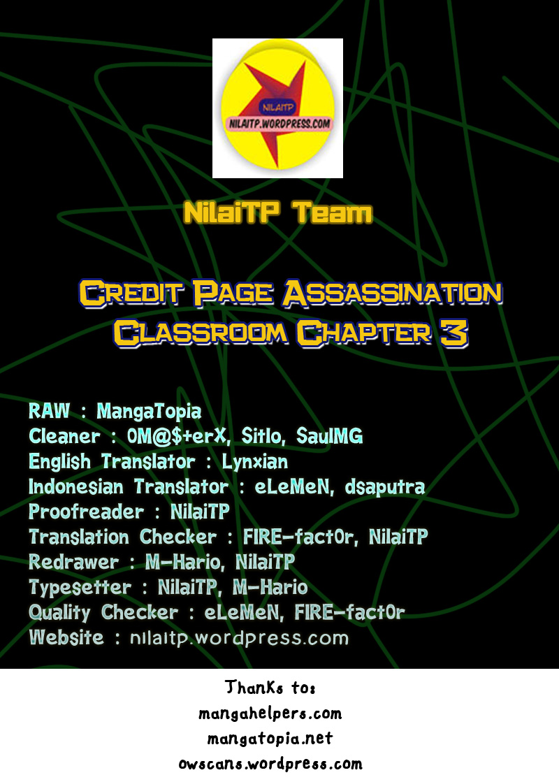 Komik Assassination Classroom Chapter 3 gambar nomor 1