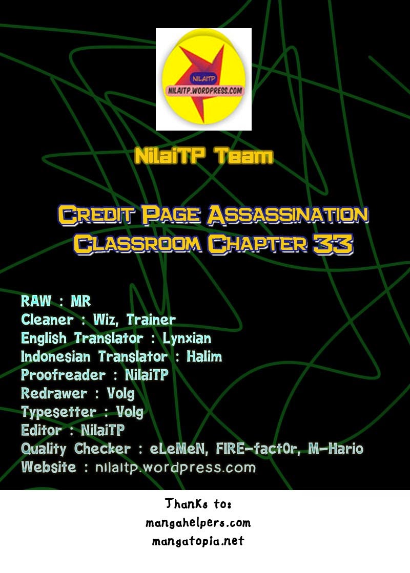 Komik Assassination Classroom Chapter 33 gambar nomor 1