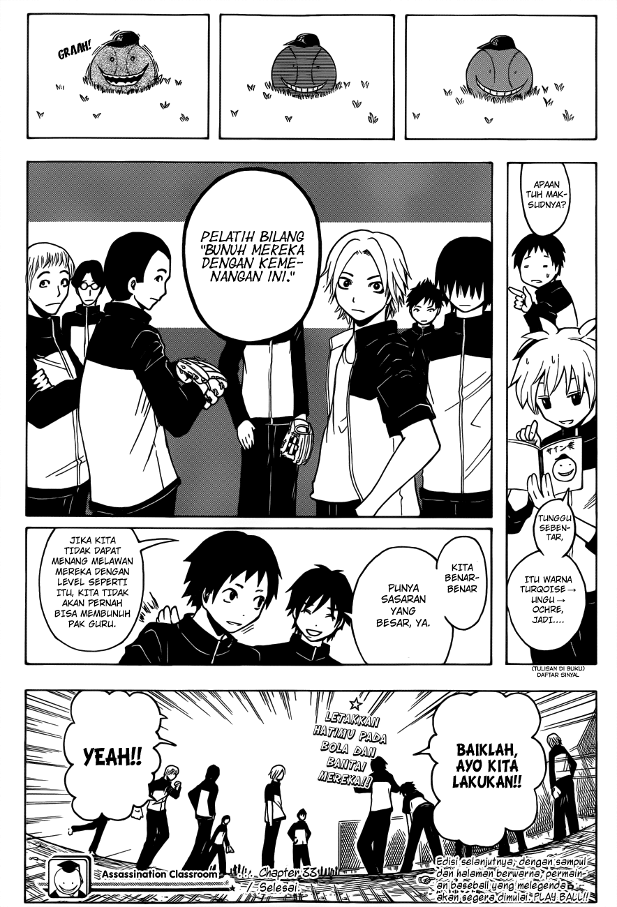 Assassination Classroom Chapter 33 Gambar 20