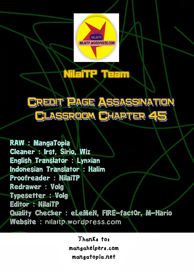 Komik Assassination Classroom Chapter 45 gambar nomor 1