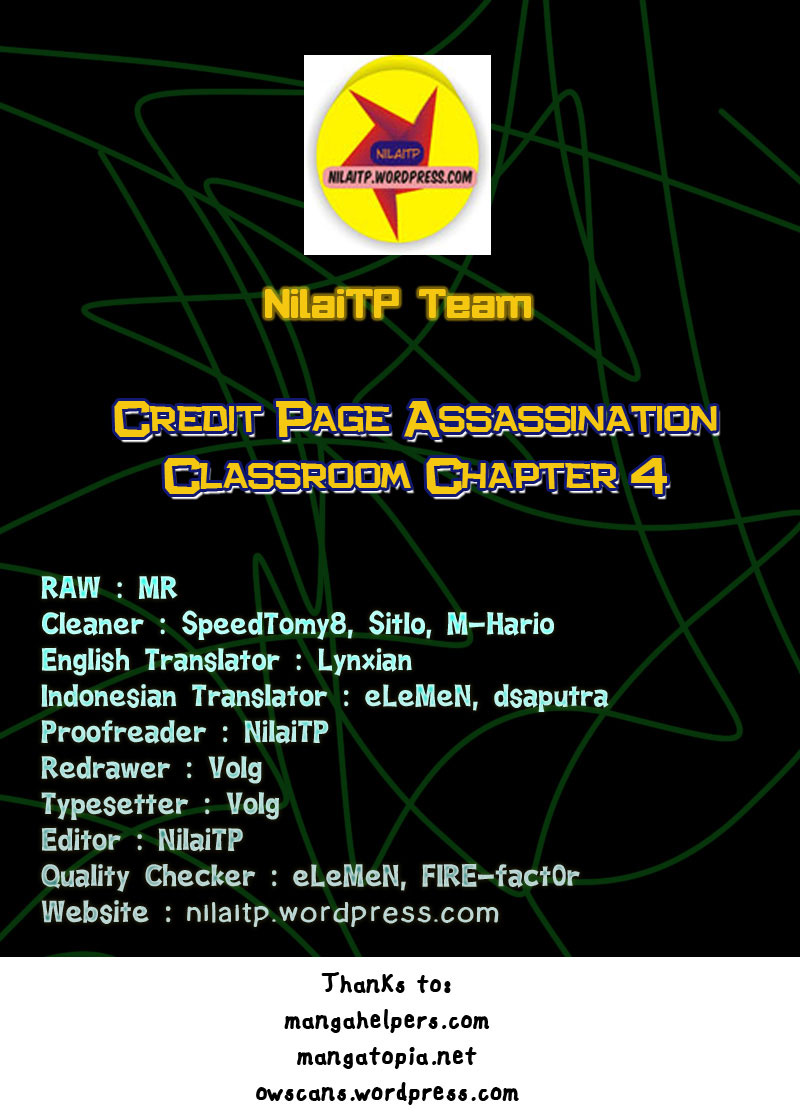 Komik Assassination Classroom Chapter 4 gambar nomor 1