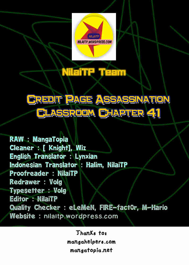 Komik Assassination Classroom Chapter 41 gambar nomor 1
