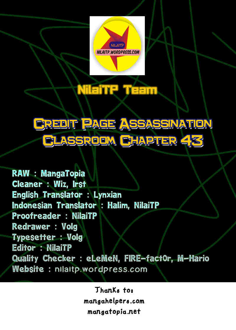 Komik Assassination Classroom Chapter 43 gambar nomor 1