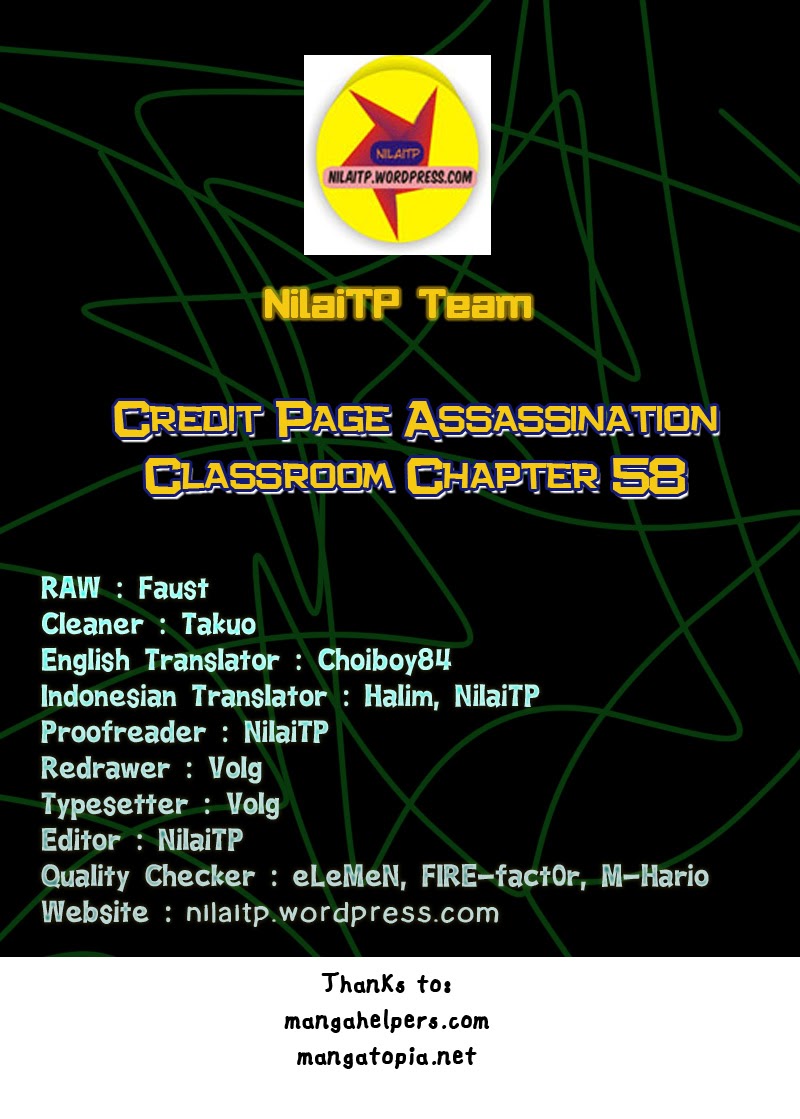 Komik Assassination Classroom Chapter 58 gambar nomor 1