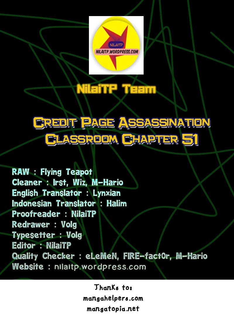 Komik Assassination Classroom Chapter 51 gambar nomor 1
