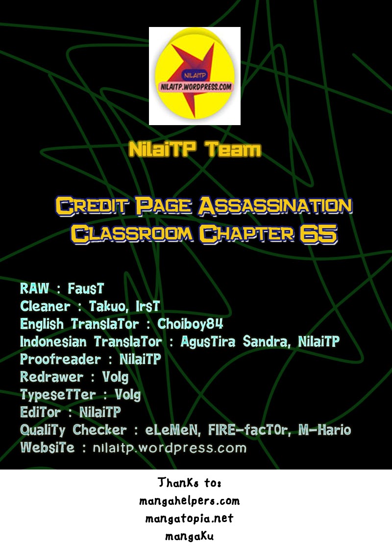 Komik Assassination Classroom Chapter 65 gambar nomor 1