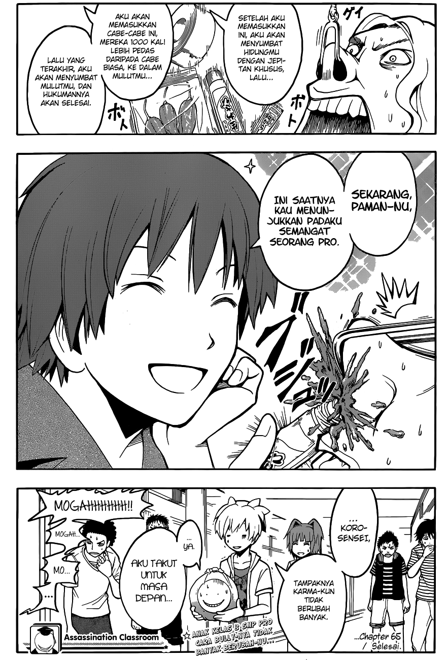 Assassination Classroom Chapter 65 Gambar 20