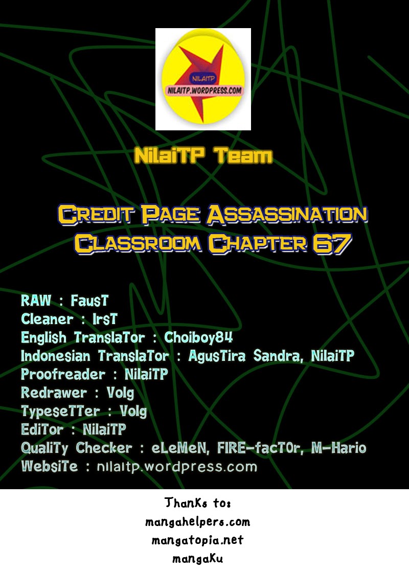 Komik Assassination Classroom Chapter 67 gambar nomor 1