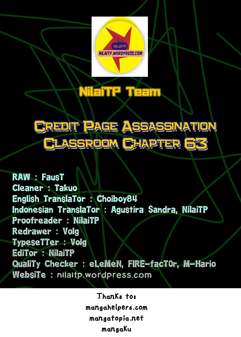 Komik Assassination Classroom Chapter 63 gambar nomor 1