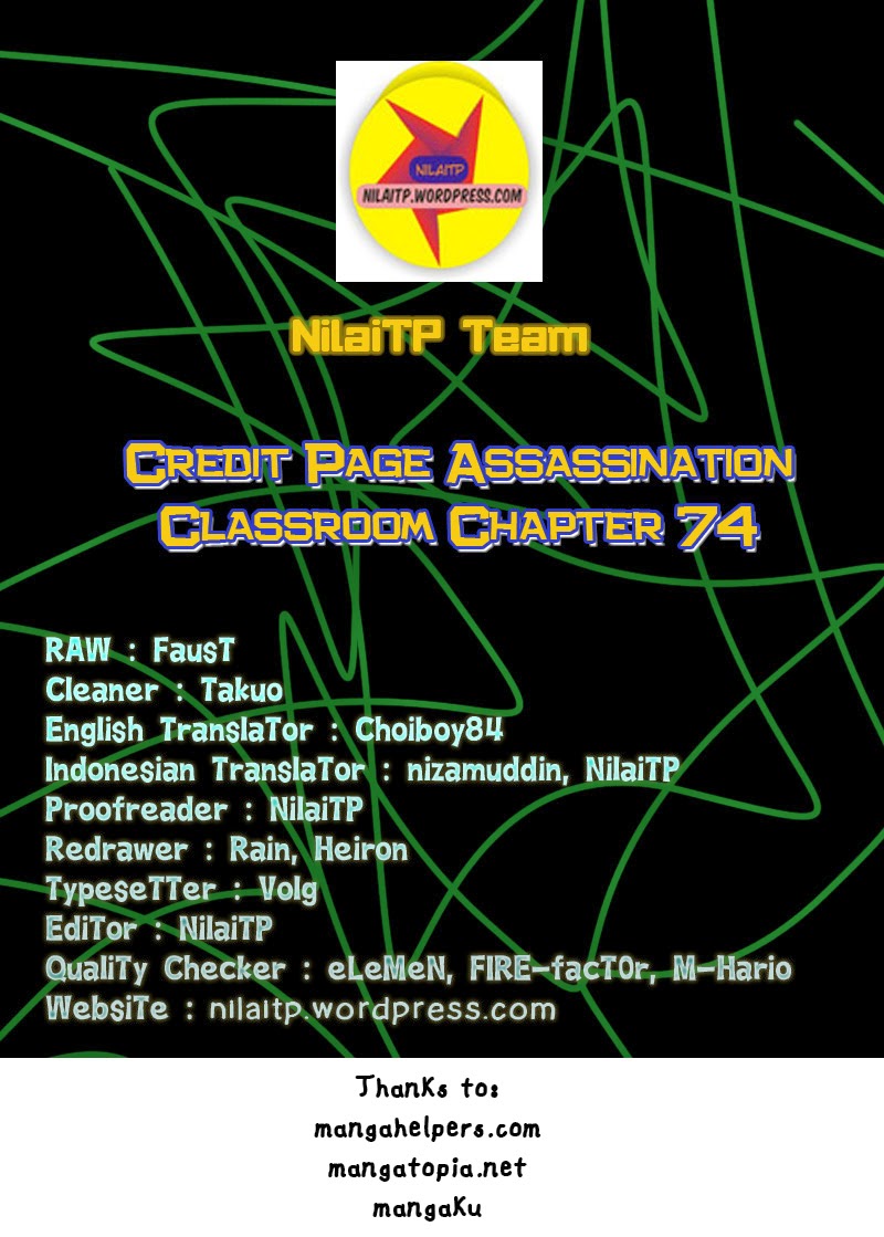 Komik Assassination Classroom Chapter 74 gambar nomor 1
