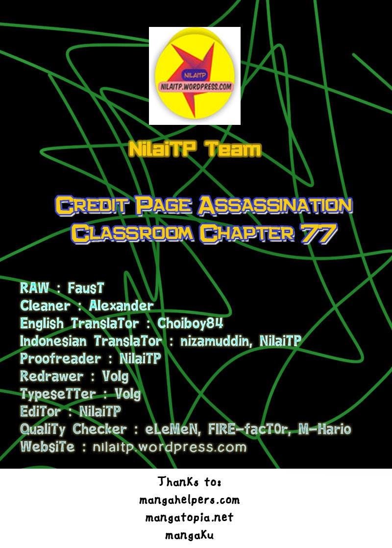 Komik Assassination Classroom Chapter 77 gambar nomor 1