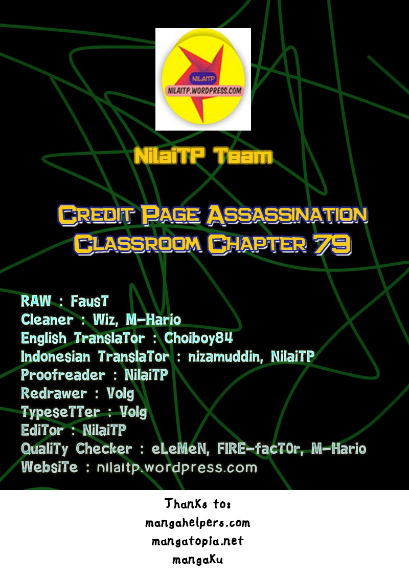 Komik Assassination Classroom Chapter 79 gambar nomor 1