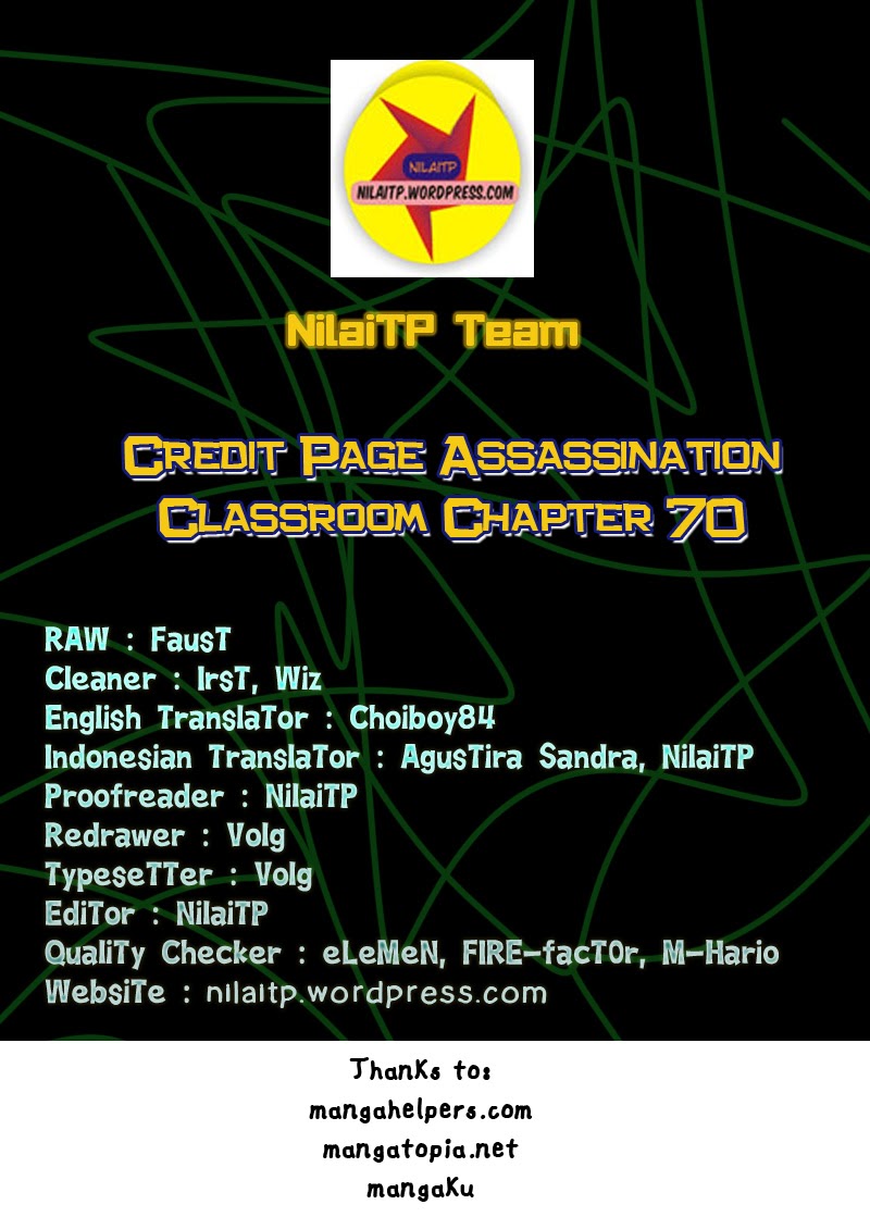 Komik Assassination Classroom Chapter 70 gambar nomor 1