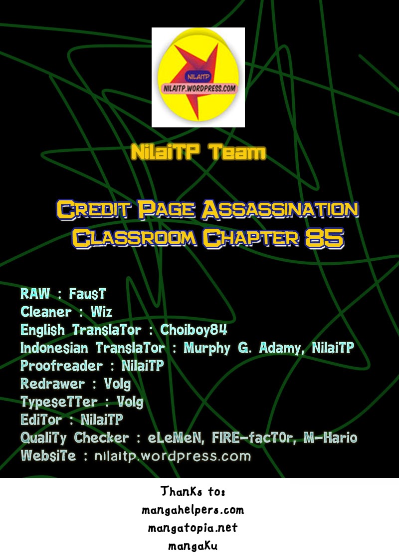 Komik Assassination Classroom Chapter 85 gambar nomor 1