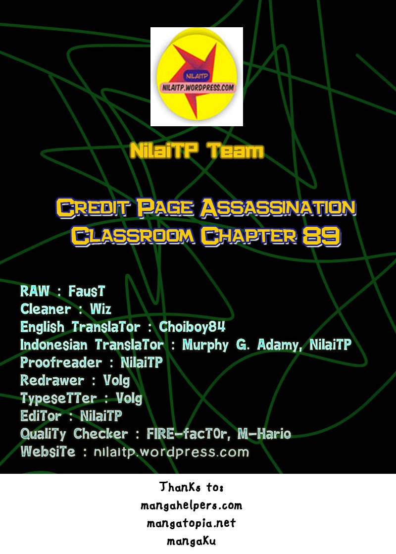 Komik Assassination Classroom Chapter 89 gambar nomor 1