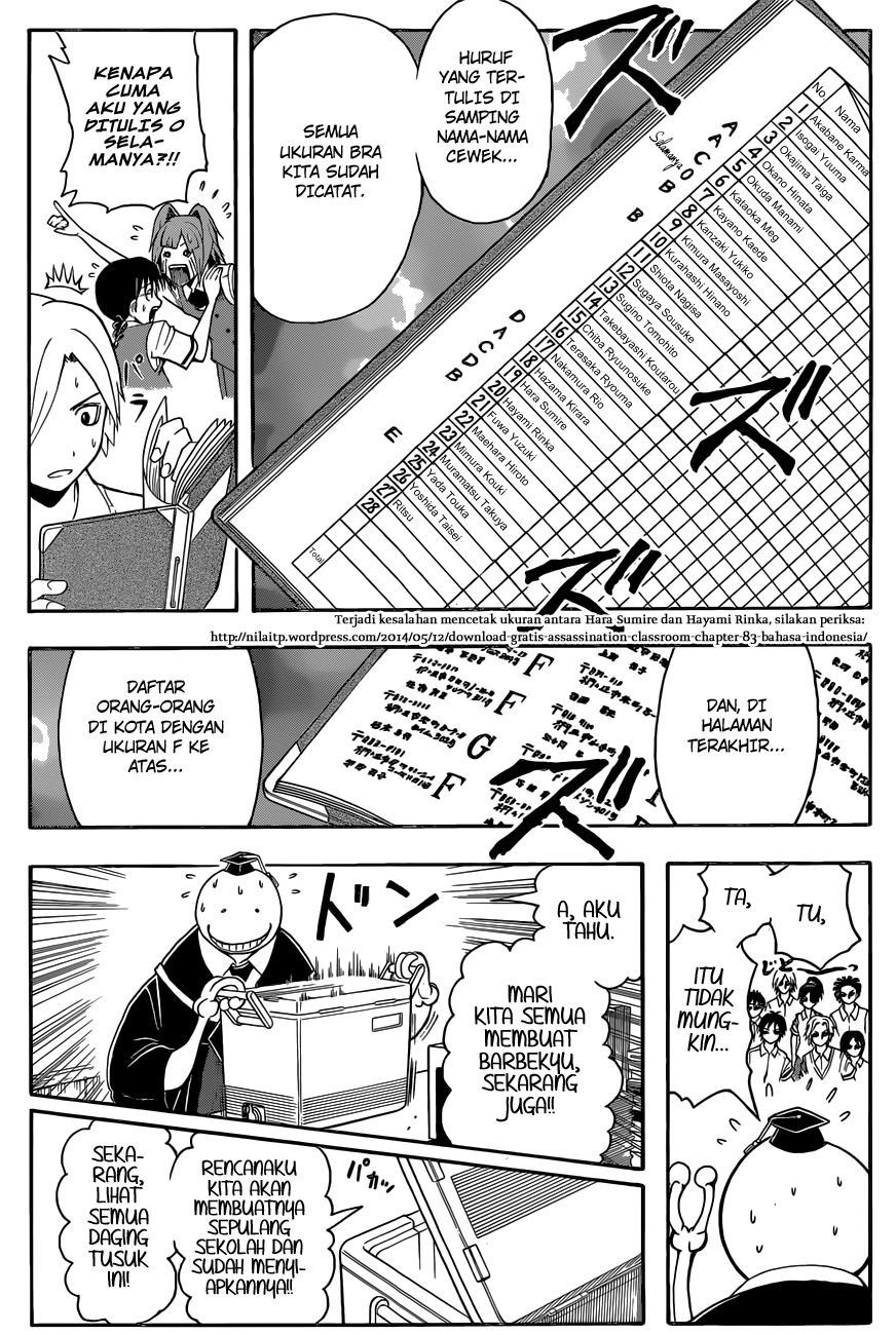 Assassination Classroom Chapter 83 Gambar 8