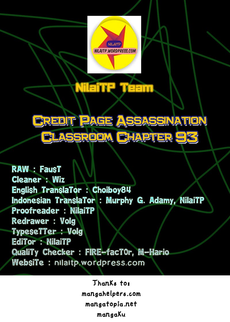 Komik Assassination Classroom Chapter 93 gambar nomor 1