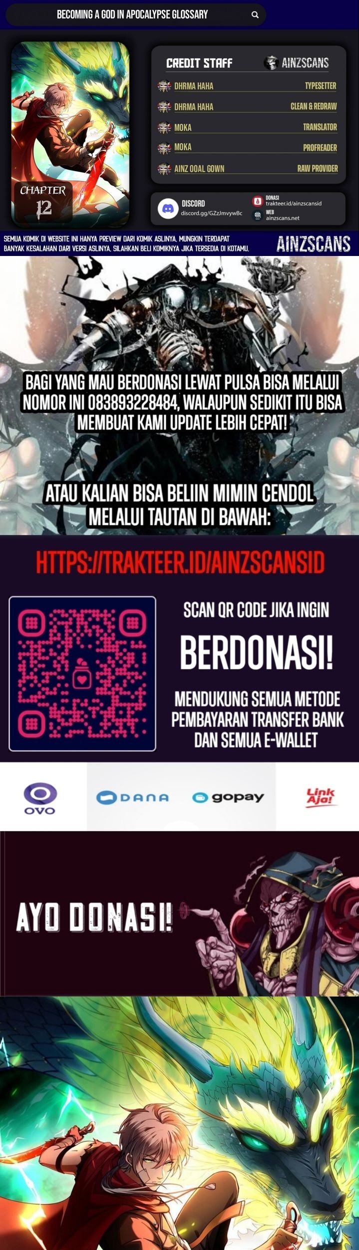 Komik Becoming a God in Apocalypse Glossary Chapter 12 gambar nomor 1