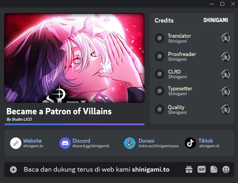 Komik Became The Patron Of Villains Chapter 1 gambar nomor 1