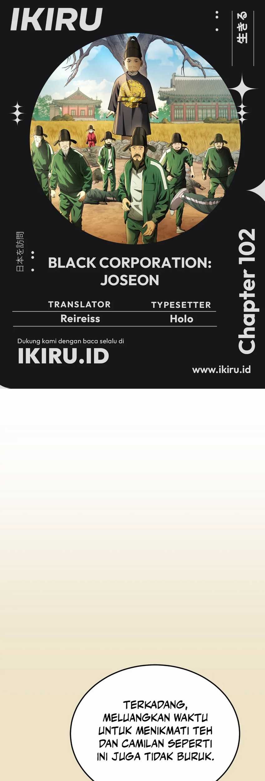 Komik Black Corporation: Joseon Chapter 102 gambar nomor 1