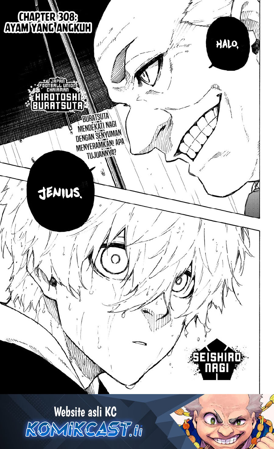 Komik Blue Lock Chapter 308 gambar nomor 1