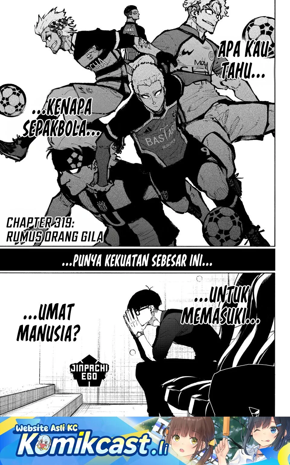 Komik Blue Lock Chapter 319 gambar nomor 1