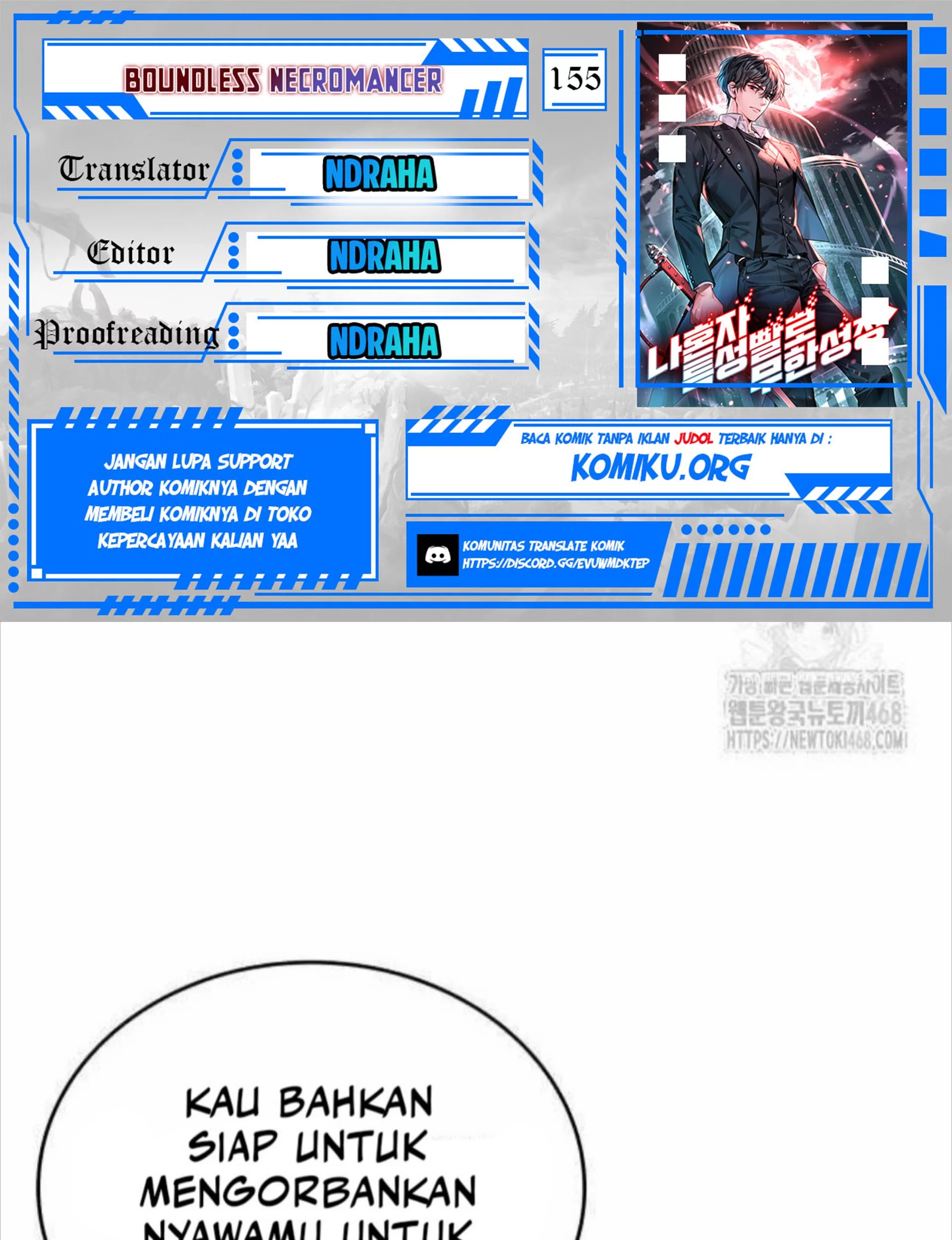 Komik Boundless Necromancer Chapter 155 gambar nomor 1